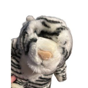 Vintage The Bear Factory 2001 White Tiger Plush 15” Stuffed Animal No Sound Box